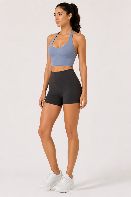 Women's High-Waisted Biker Shorts – Black | Squat-Proof 5" Inseam