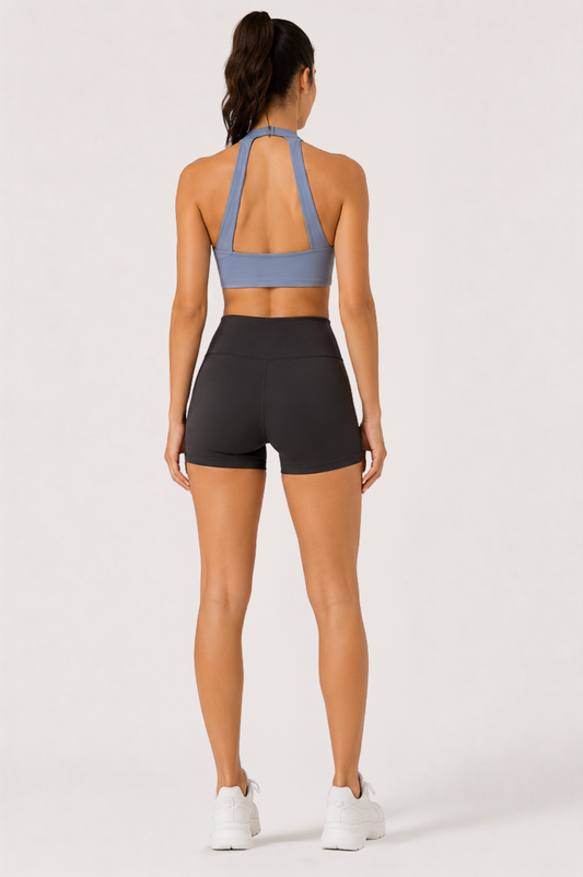 Women's High-Waisted Biker Shorts – Black | Squat-Proof 5" Inseam