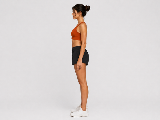 Women's Running Shorts – Black | Elastic Waist with Built-In Liner