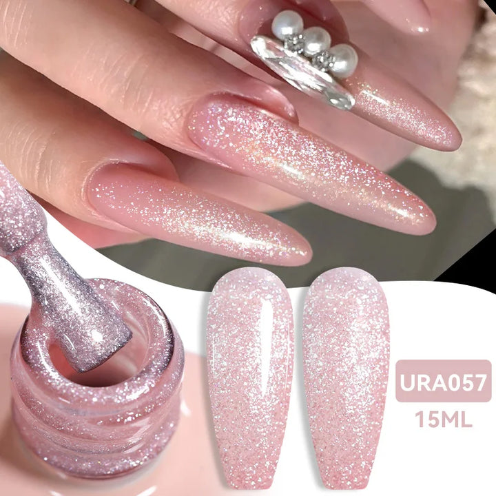 UR SUGAR 15ml Jelly Milky White Translucent Color Gel Polish Semi Permanent UV Gel Nail Art Soak Off Gel Varnish Latest Fashion