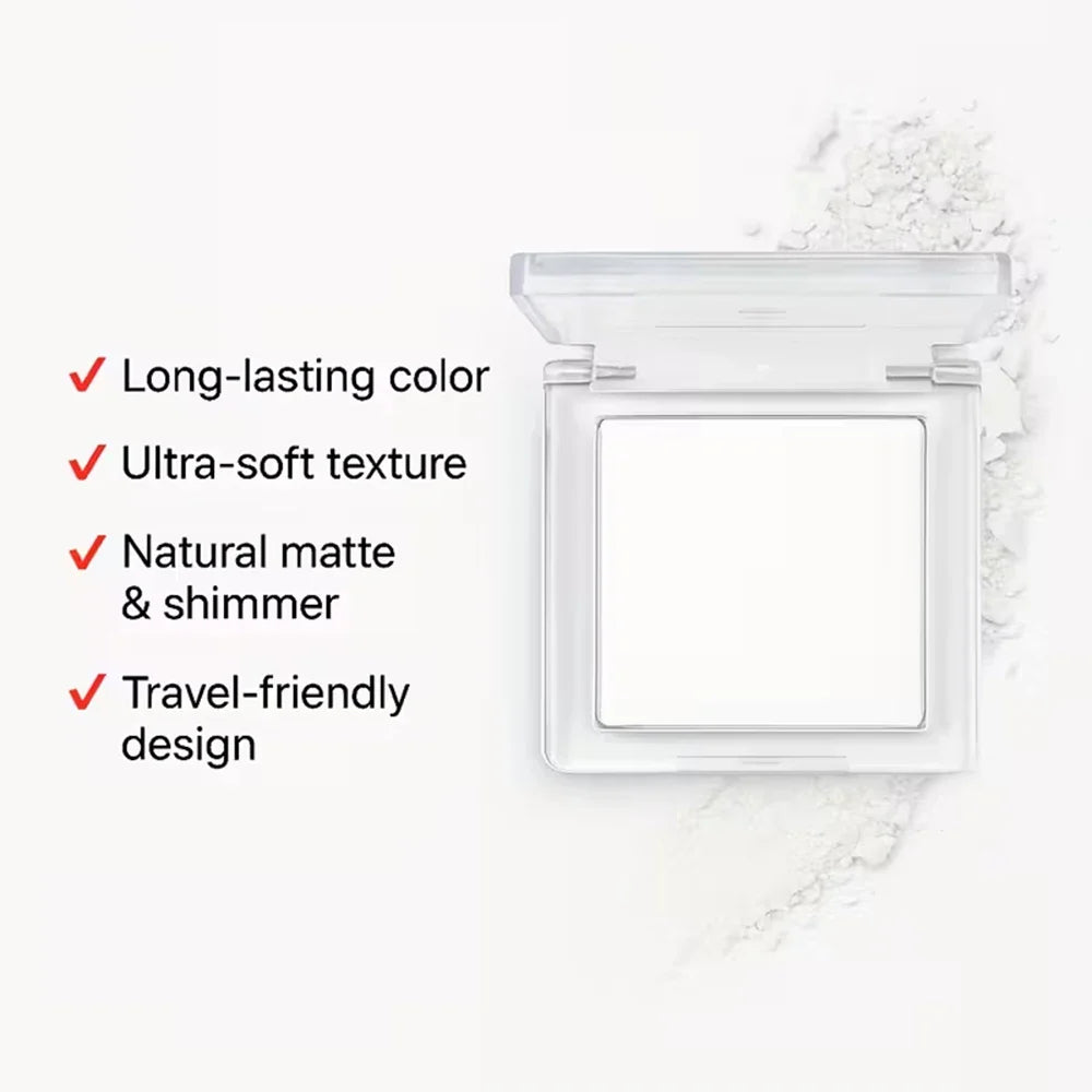 Long Lasting Matte highlights with eyeshadow tray - Shiny glitter for natural contours of all skin tones, orange and white