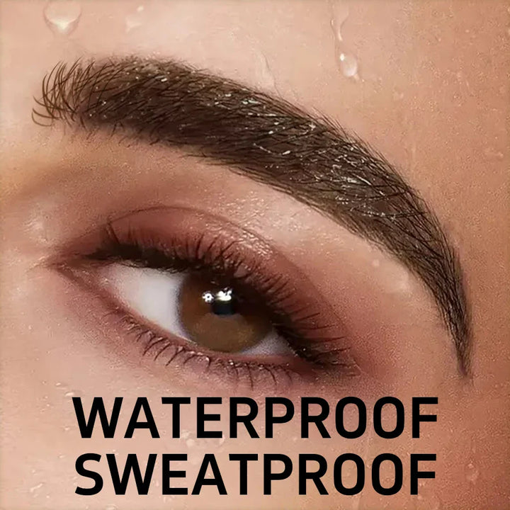 3D Dye Eyebrow Pencil Hairling Anti-smudge Waterproof Long Lasting Black Brown Large Brush Natural Wild Eyebrow Enhancers Cream