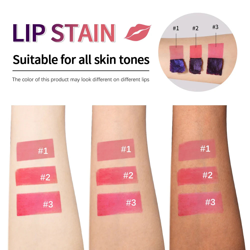 Peel Off Lip Stain Reveal Long Lasting Waterproof Pink Lip Tint Transfer Proof Non-stick Cup Natural Lip Stain Women&