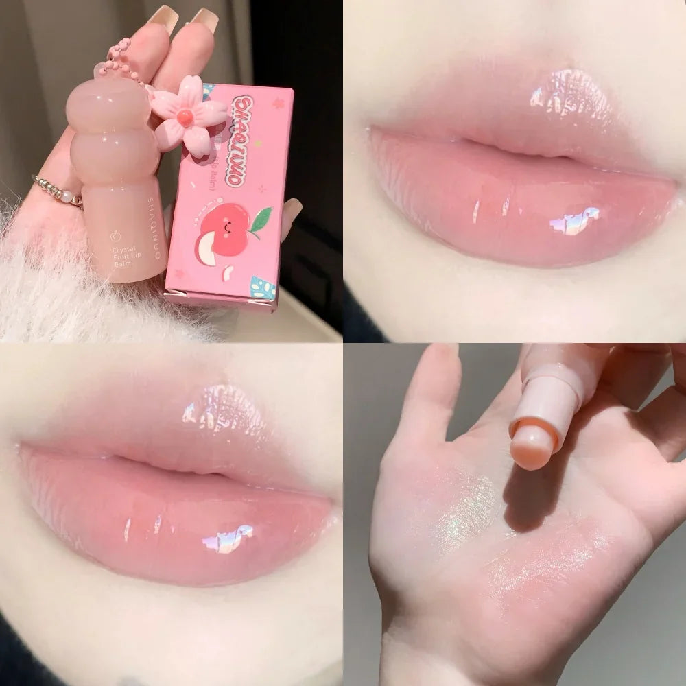 Hydrating Fruit Lip Balm Pendant, Tinted Moisturizing Lip Care for Fall &amp; Winter, Prevents Dry Cracking, Refreshing Fruit Flavor