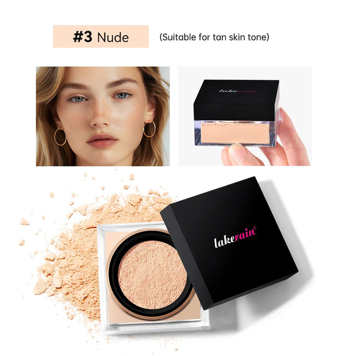Waterproof Loose Baking&amp;Setting Powder Long Lasting Oil Control Matte Setting Powder Natural Brightening Face Cosmetics