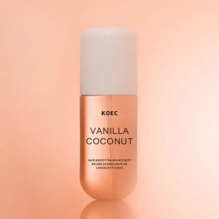 KOEC Vanilla &amp; Coconut Fragrance Mist Perfume Refreshing Moisturizing Triple Notes Plant Fragrances Propylene Glycol