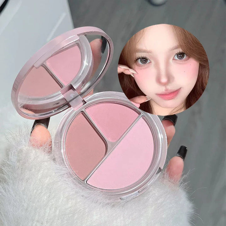 ART VALUE 7PC Makeup Sets Include 3 Colors Matte Lip Mud,1 Pressed Powder,1 Blush,1 Eyes Palette,1 Necklace Beauty Makeup Sets