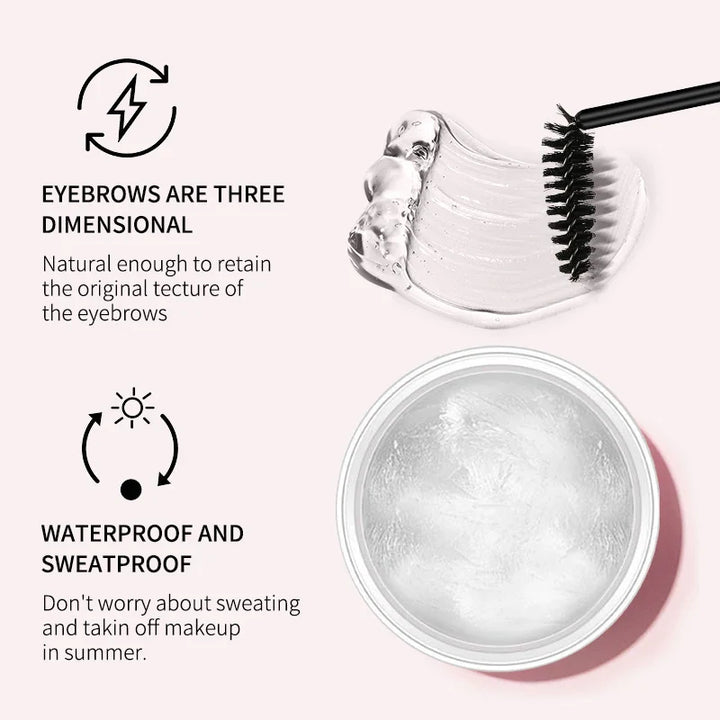 Eyebrow Styling Gel 3D Feathery Wild Brow Wax Waterproof Long Lasting Easy To Wear Shaping Eyebrows Makeup Sculpt Soap Cosmetics
