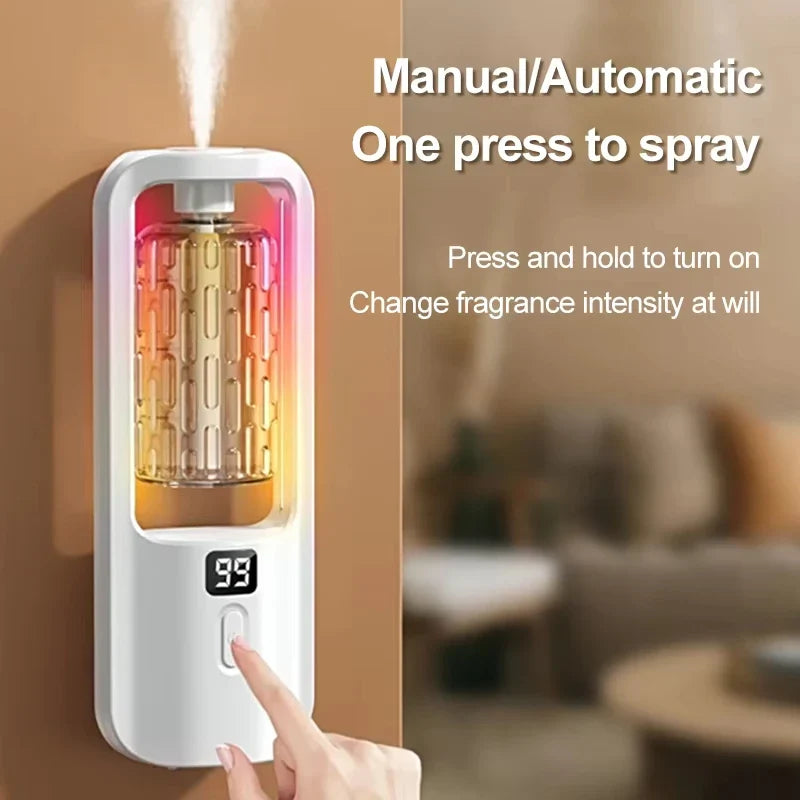 50ml Essential Oils Diffuser USB Multi-mode LED Digital Display 5 Gear Home Wall Mounted Display Air Freshener Smart Fragrance