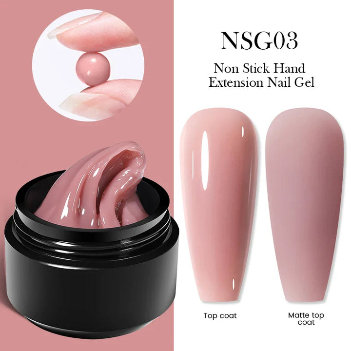 BORN PRETTY 15ml Clear Non Stick Hand Extension Gel 3D Shaping Sculpting Carving Nail Art Solid Hard Gel for Fake Nail