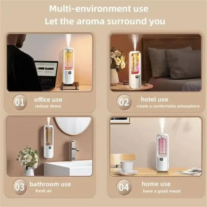 50ml Essential Oils Diffuser USB Multi-mode LED Digital Display 5 Gear Home Wall Mounted Display Air Freshener Smart Fragrance