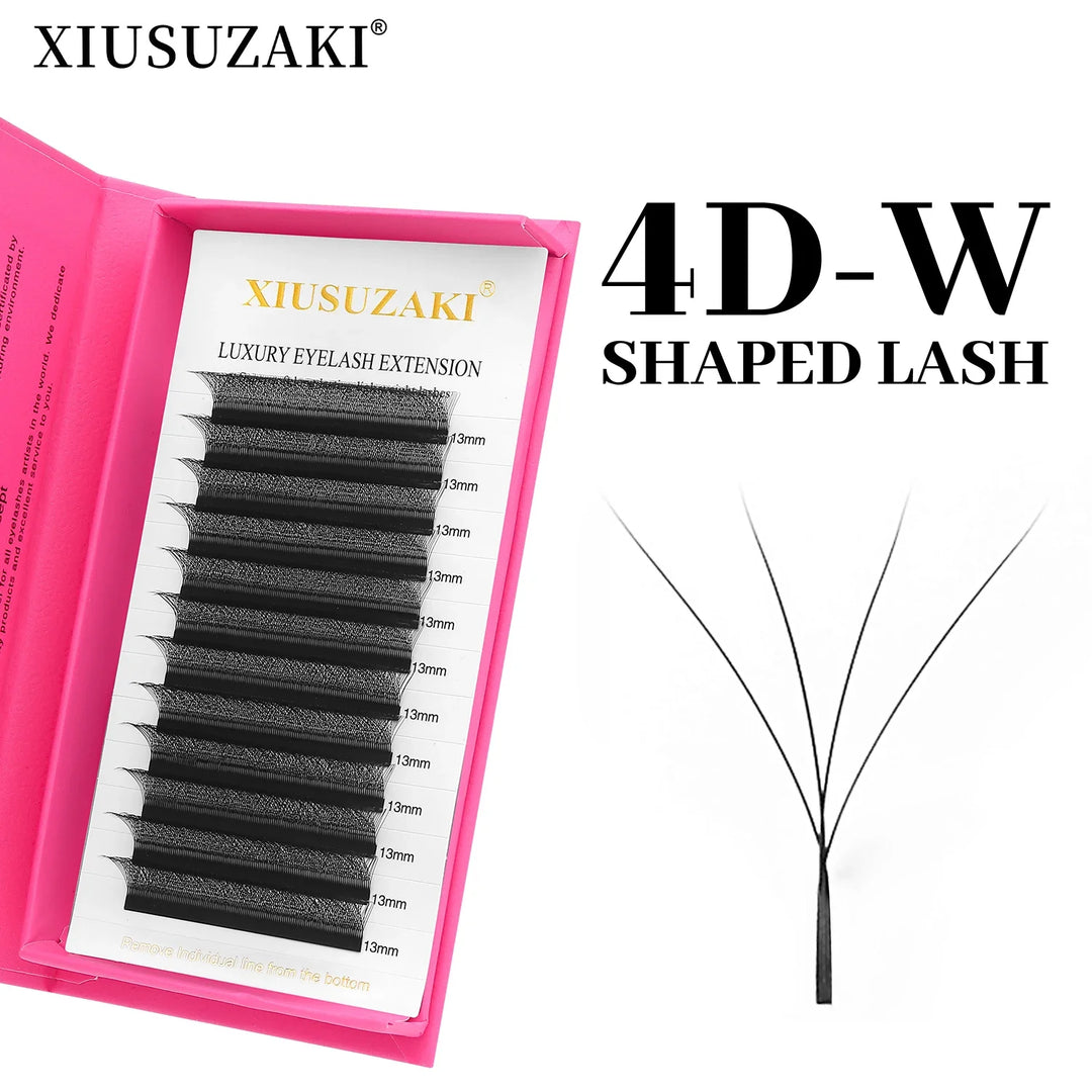 XIUSUZAKI W Shaped Lashes Bloom 2D 3D 4D 5D 6D 7D 8D Automatic Flowering Premade Fans Eyelashes Extensions YY Individual Lashes