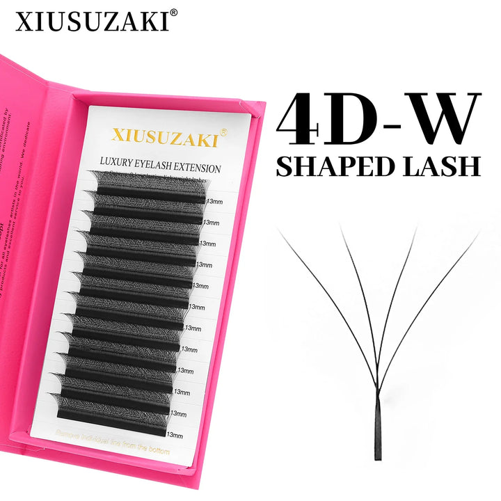 XIUSUZAKI W Shaped Lashes Bloom 2D 3D 4D 5D 6D 7D 8D Automatic Flowering Premade Fans Eyelashes Extensions YY Individual Lashes