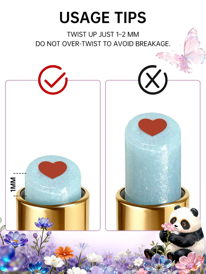 CATKIN Whiffle Dance Tinted Lip Balm Solid Lip Gloss Moisturizing Watery Colored jelly love Long-lasting