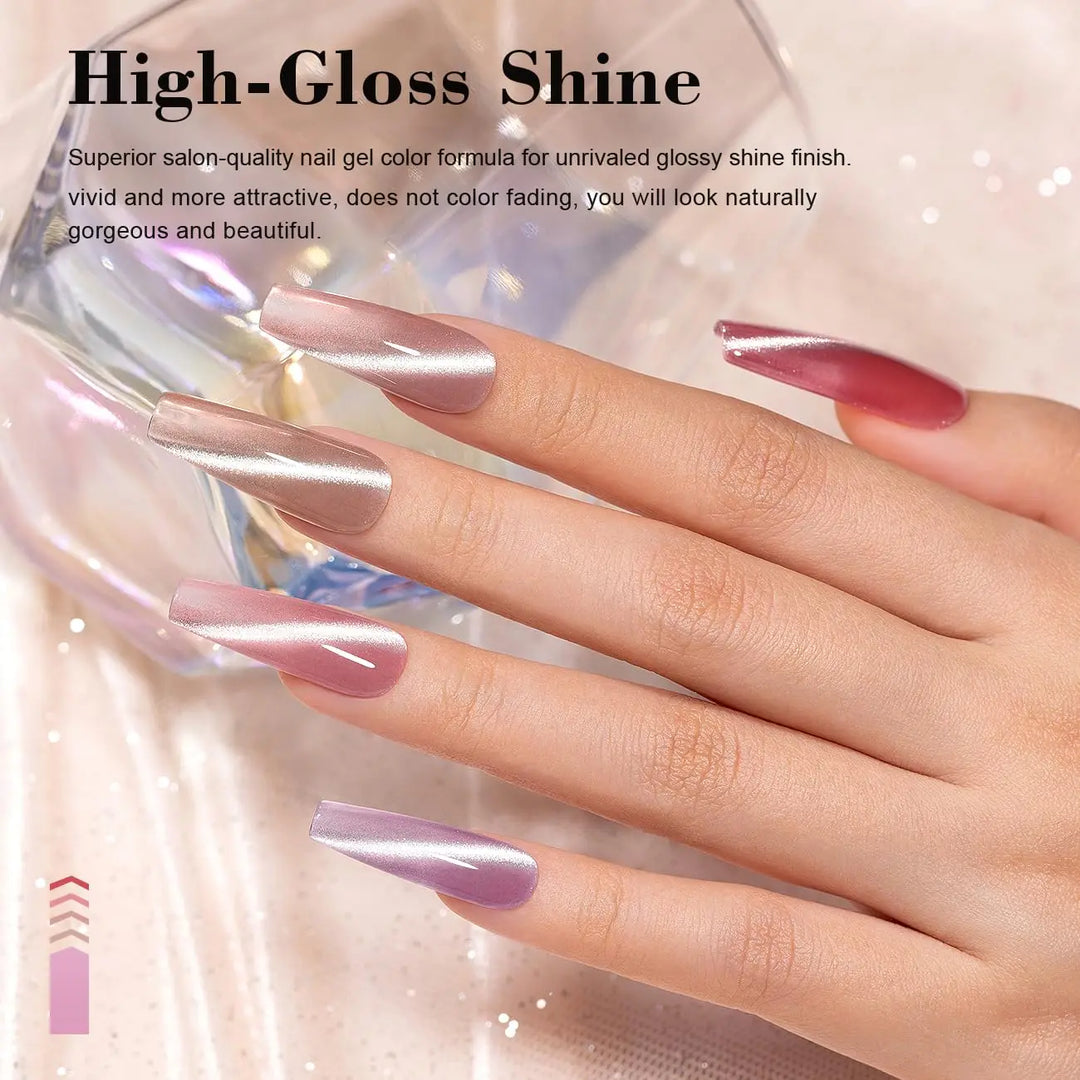 6pcs 7.5ml New Popular Reflective Cat&